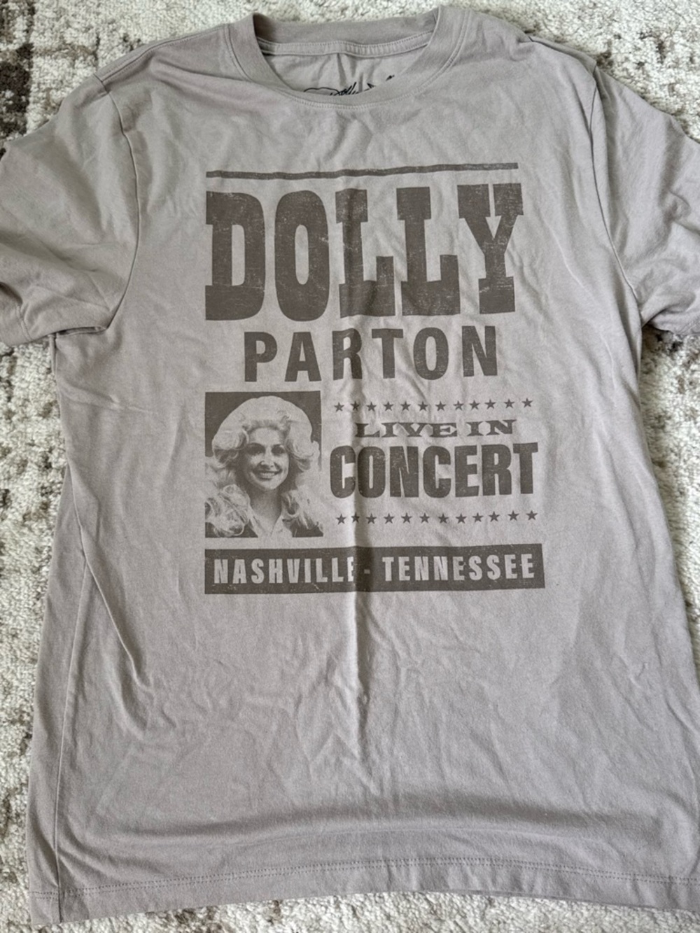 Dolly Parton Graphic Tee - Light Taupe